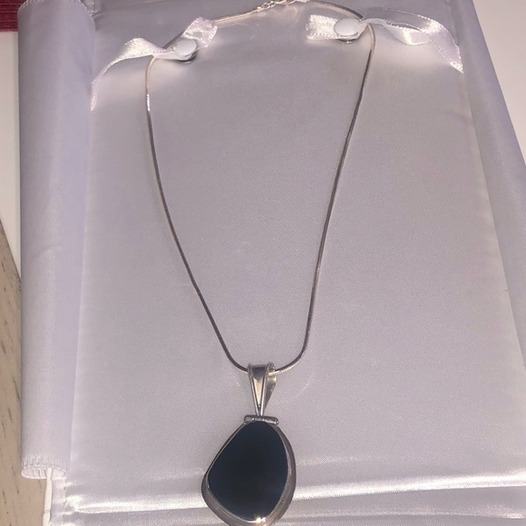 Necklace, sterling silver.  Two different sides - Picture 11 of 11